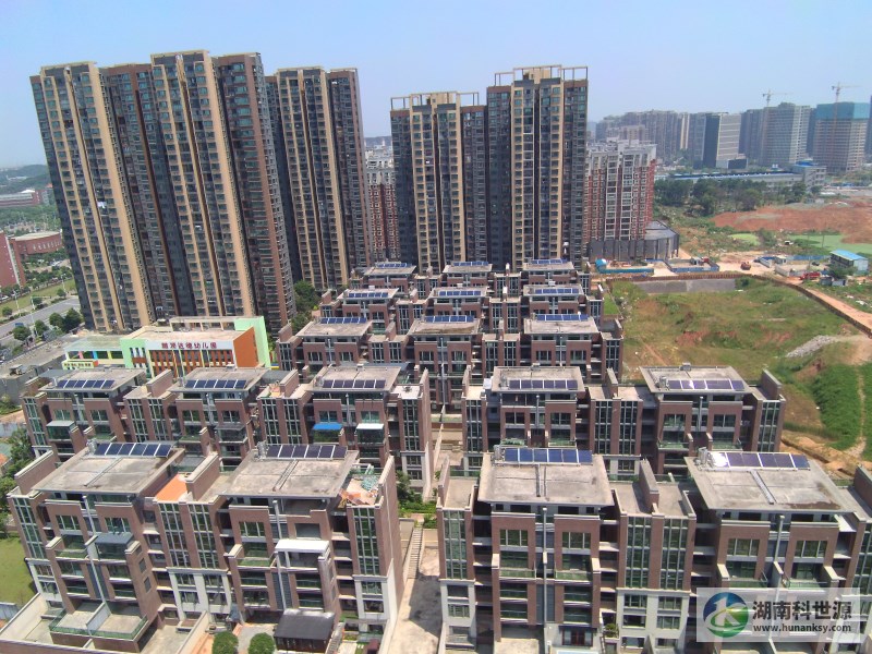 海倫堡長沙青蘋果數(shù)據(jù)城太陽能熱水工程